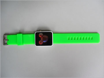 Het groene Horloge van de Siliconemanchet Waterdicht, Digitaal Mickey Mouse Watchs