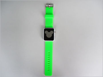 Het groene Horloge van de Siliconemanchet Waterdicht, Digitaal Mickey Mouse Watchs