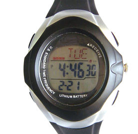 3 ATM maken Multifunctioneel Digitaal Horloge, Zonne Radiocontrolehorloge waterdicht