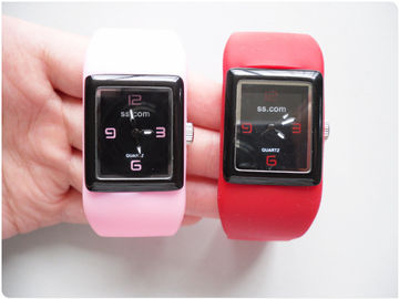 Van het het siliconekwarts van de fruit Vers Kleur de armbandhorloge