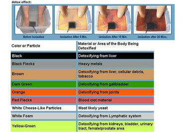 Het ion reinigt Detox Foot Spa met Infrarode Riem, LCD het Scherm