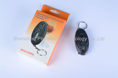 ABS het Plastic Meetapparaat van de de Ademalcohol van Keychain, de digitale Snelle Reactie van de alcoholdetector