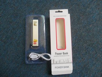 2600mAh Draagbare de Machtsbank van metaalusb, Rode Roze Groene Zilveren zwarte