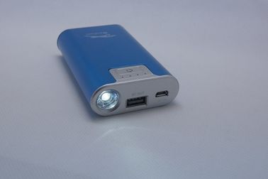 Digitale Draagbare de Machtsbank 6600mAh van USB van het Camerametaal met LEIDENE Toorts