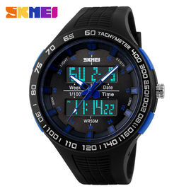 Origineel Pu-Riem50m diep Waterdicht Analoog-numeriek Horloge voor Fitness Sportminnaar