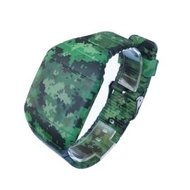 Niet - verdwijn 3D Druk HOOFDmensen Digitale Polshorloges met Patroon, Militaire LEIDEN Horloge langzaam
