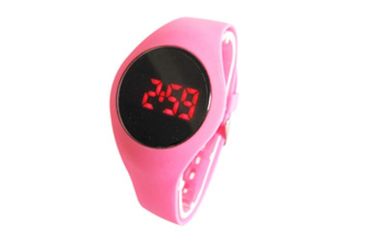 LEIDENE van meisjes Roze Nice Digitale Polshorlogechronograaf met Pu-Gesp