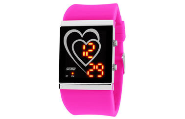 Van het LEIDENE Digitaal van het de Stijlpaar Polshorlogehart de Spiegelhorloge van Gr Backlight
