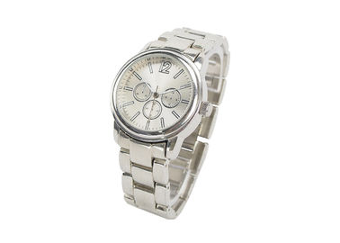 Horloge van de het Metaalriem van roestvrij staalsilvey het Dunne, de Polshorloges van Kwartsmensen