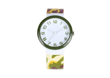 3 Horloge van het de Band het Tiener Plastic Kwarts van ATM Pu, Roestvrij staal Achtergeval