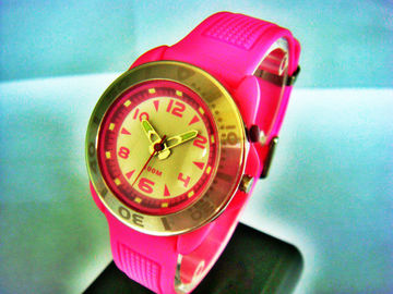 De Vrouwen Analoog Horloge van het roestvrij staalkwarts/100M Water Bestand Horloges