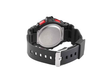 Zwart de Bewegingslcd van Japan Waterdicht Sporthorloge met Gr Backlight/ABS Geval