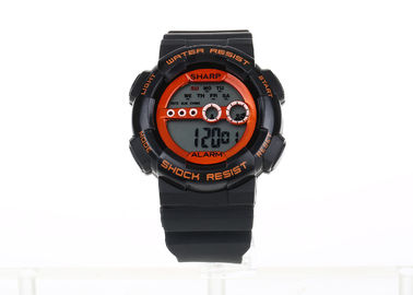 Rode Wijzerplaat van het het Roestvrije staalgeval van het 30 de Waterdichte Digitale Sportenhorloge van M Band van PC