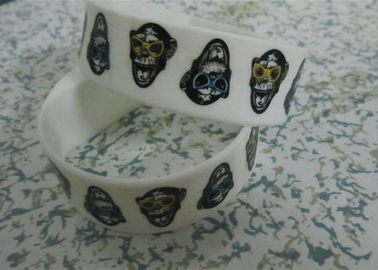 Mode witte digitale Silicone armband horloges met waterbestendig 3ATM