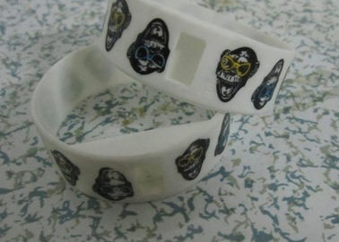 Mode witte digitale Silicone armband horloges met waterbestendig 3ATM