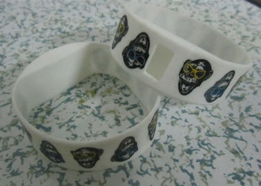 Mode witte digitale Silicone armband horloges met waterbestendig 3ATM