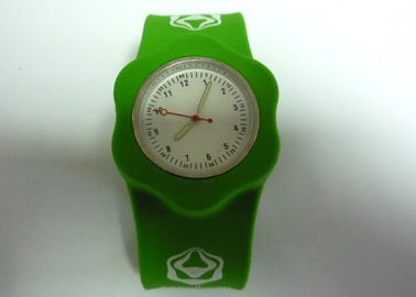 OEM vier afdrukken kleur Rhinestone klap Silicone armband horloges voor de jeugd