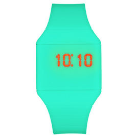 Waterdicht de Manchethorloge van het Sportensilicone, Aanrakings het Scherm Geleid Horloge