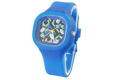 Het Horloge van de het Siliconemanchet van de Removeablegelei met Roestvrij staalrug