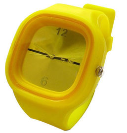 Vierkant de armbandhorloge waterdichte 3ATM van het Geleisilicone voor Grote meisjes -
