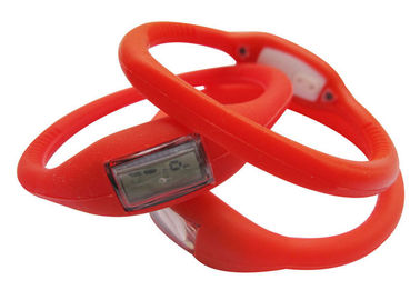 De siliconemengeling leidde Digitale Polshorlogesport aanpast met Embleem, Armbandband