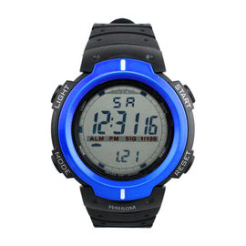 Rond Gezichts Multifunctioneel Digitaal Horloge met Chronometerklokkengelui en de Achter Lichte Riem van 5ATM TPU