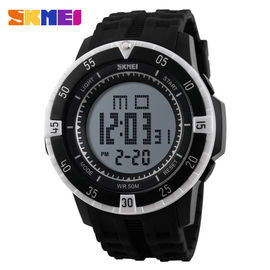 Het zwarte Horloge van de Band Multifunctionele Digitale Sport Waterdicht voor Mannetje